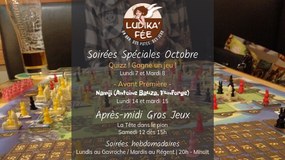 Programme du mois d'octobre